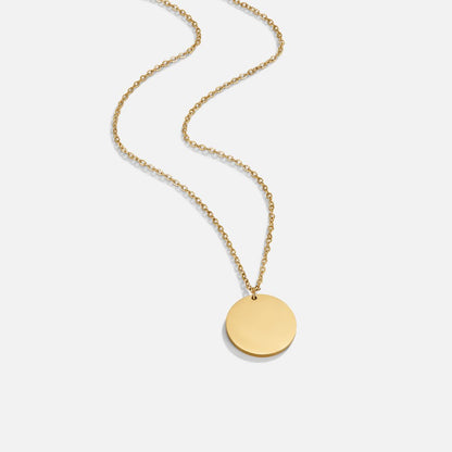 Golden Disc Essence Necklace – FIORENE