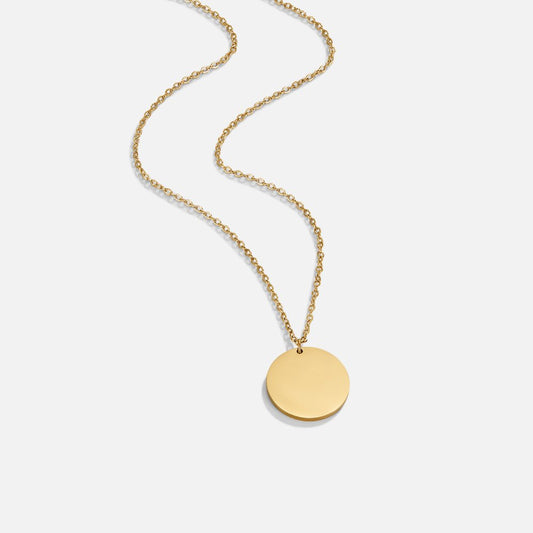 Golden Disc Essence Necklace – FIORENE