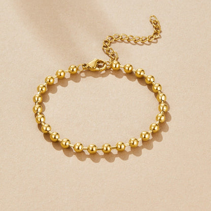 Gilded Orb Strand Bracelet – FIORENE