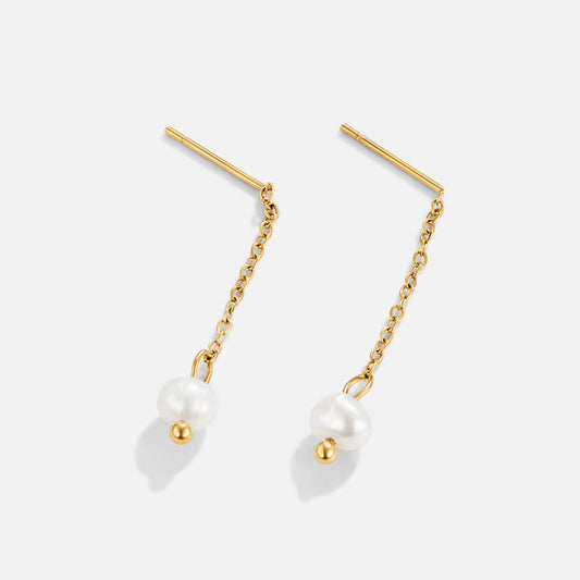 Pendulum Pearl Drop Earring – FIORENE