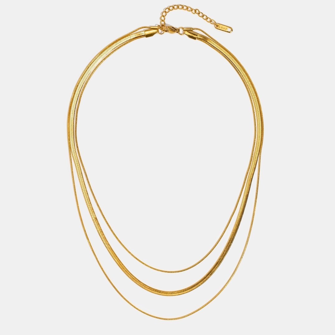 Minimalist Shimmering Tiered Necklace – FIORENE