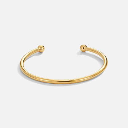 Minimalist Golden Bangle Bracelet – FIORENE