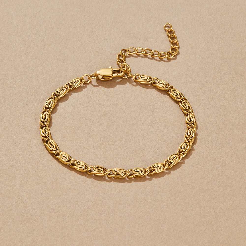 Ornate Floral Link Bracelet – FIORENE