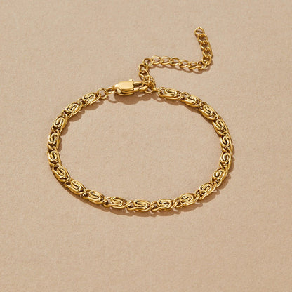 Ornate Floral Link Bracelet – FIORENE
