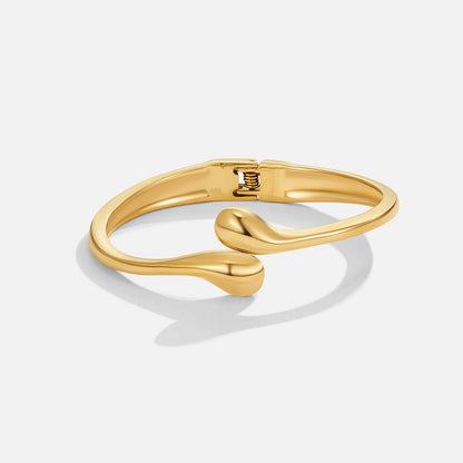 Gilded Drop Bypass Ring – FIORENE