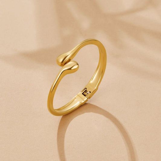Gilded Drop Bypass Ring – FIORENE