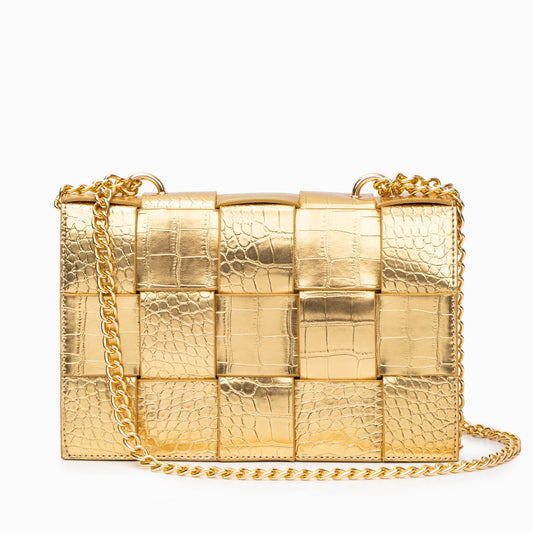 Golden Mosaic Crossbody Bag – FIORENE