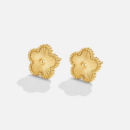 Stellar Polished Lucky Clover Earrings – FIORENE