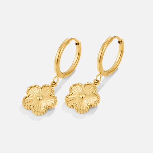 Luminous Floral Drop Earrings – FIORENE