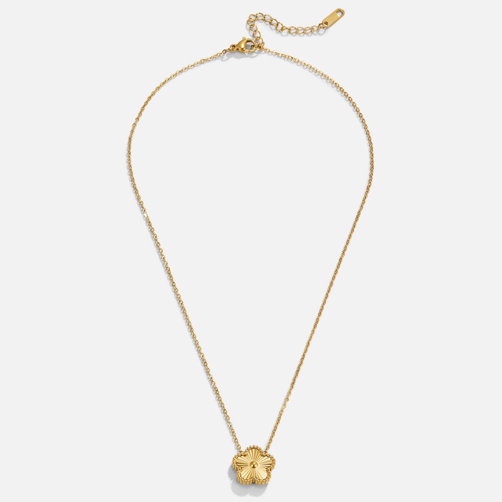 Radiant Golden Clover Necklace – FIORENE