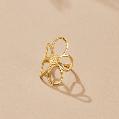 Golden Sunflower Ring – FIORENE