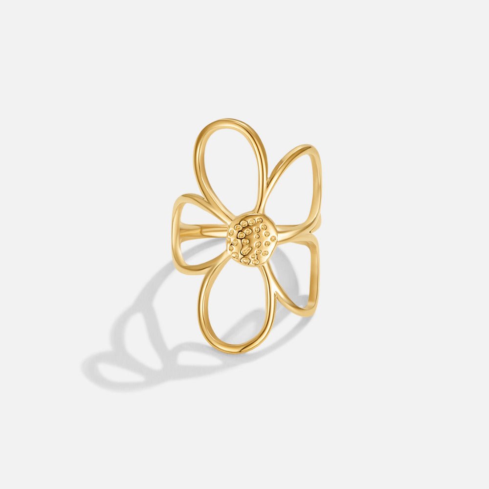 Golden Sunflower Ring – FIORENE