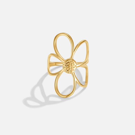 Golden Sunflower Ring – FIORENE