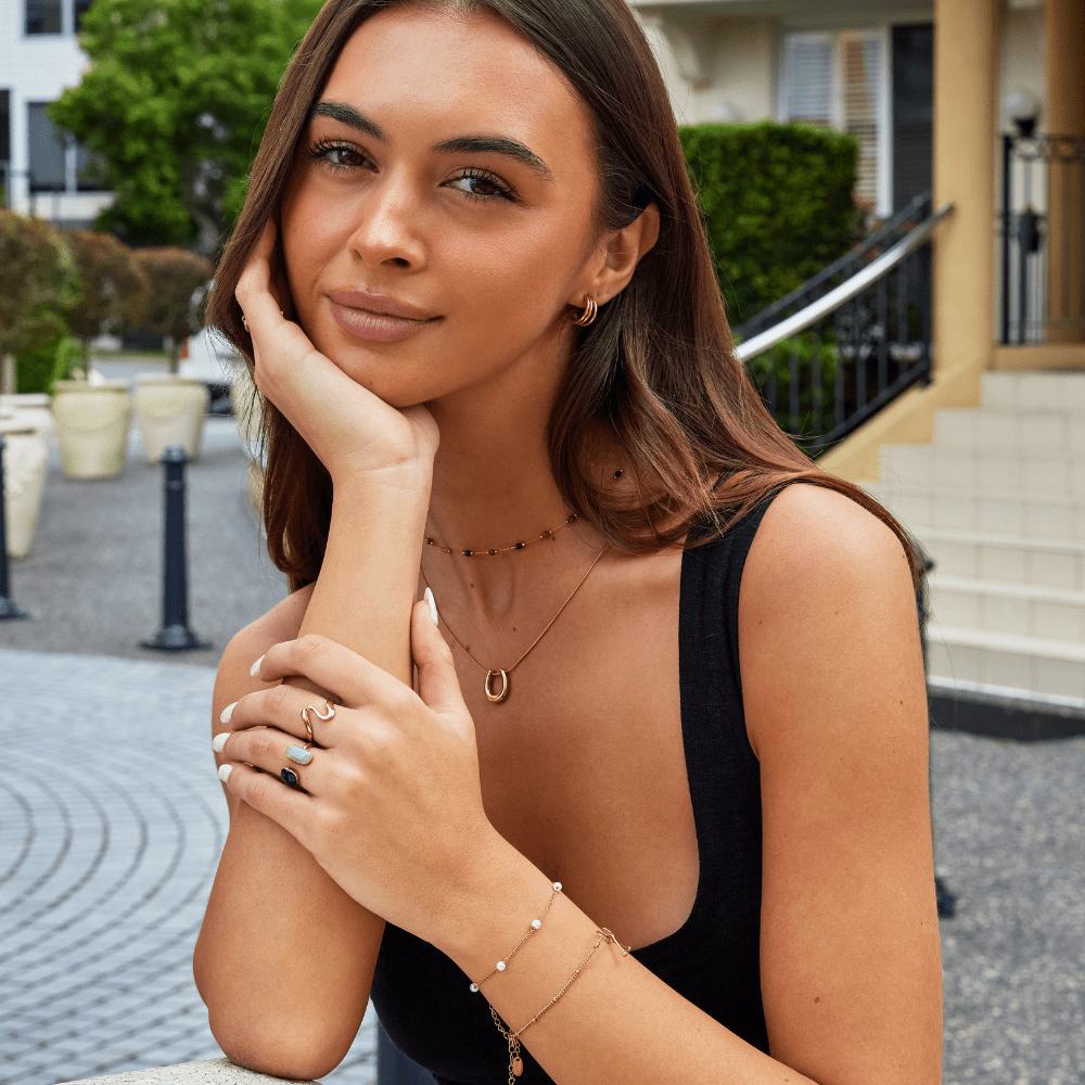 Roman Onyx Nail Bracelet – FIORENE