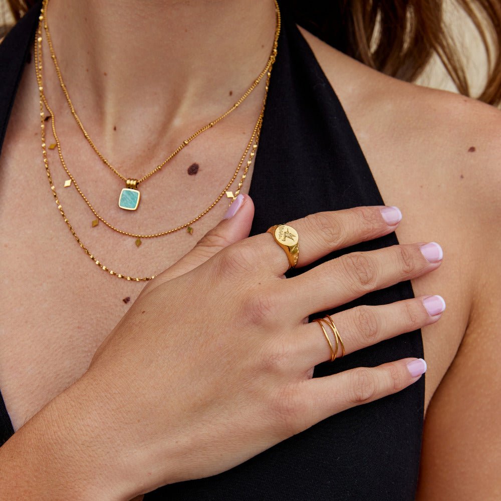 Lustrous Flora Bird Ring – FIORENE