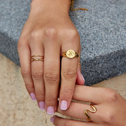 Lustrous Flora Bird Ring – FIORENE