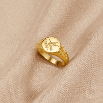 Lustrous Flora Bird Ring – FIORENE