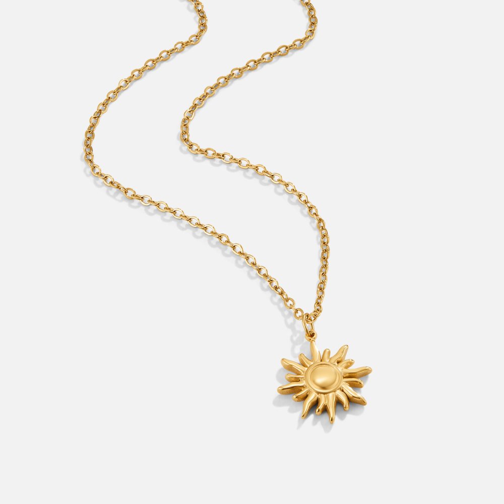 Gilded Sun Necklace – FIORENE