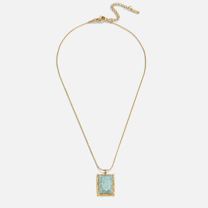 Radiant Azure Stone Necklace – FIORENE