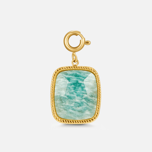 Amazonite Cushion Charm – FIORENE