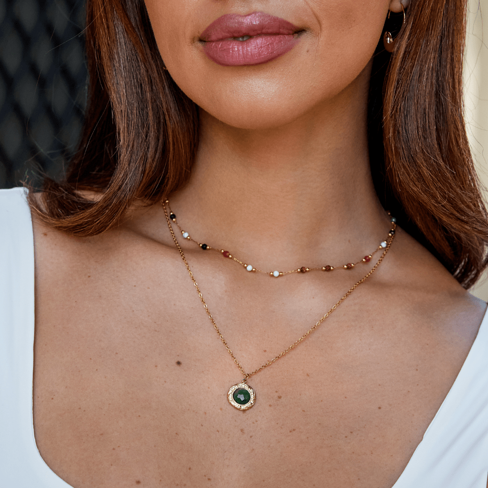 Emerald Medallion Necklace – FIORENE