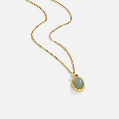 Jadeite Serene Gold Necklace – FIORENE