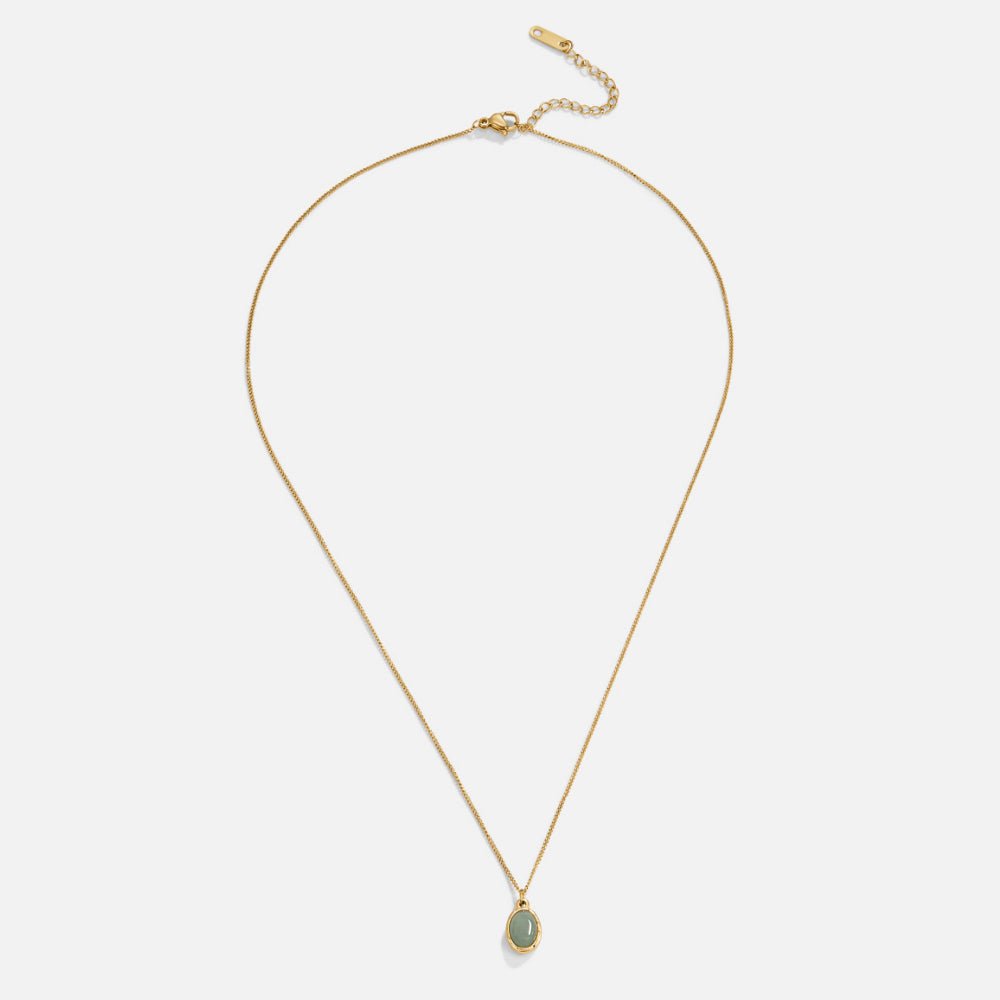 Jadeite Serene Gold Necklace – FIORENE
