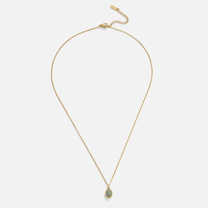 Jadeite Serene Gold Necklace – FIORENE