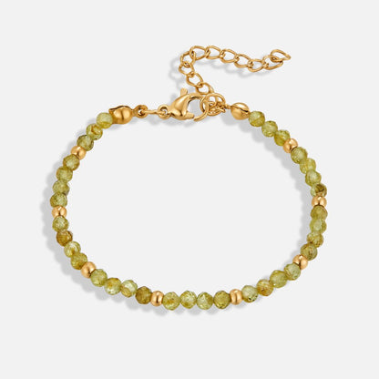 Radiant Peridot Bead Bracelet – FIORENE