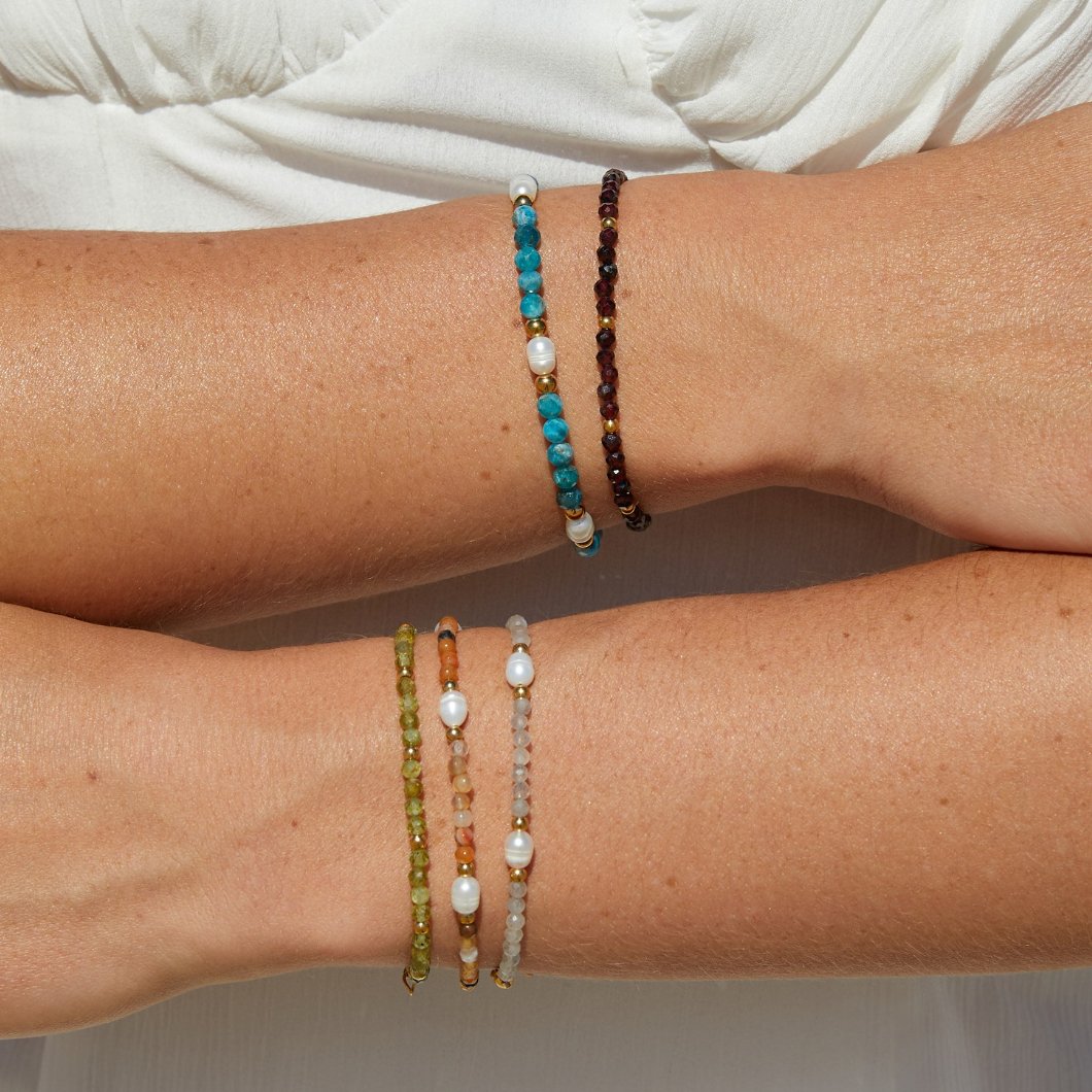 Radiant Peridot Bead Bracelet – FIORENE