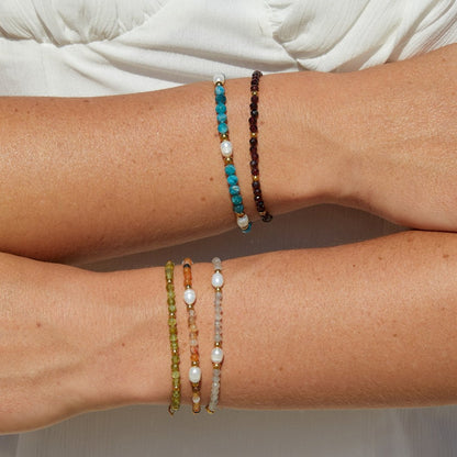 Radiant Peridot Bead Bracelet – FIORENE