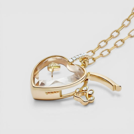 Heart Keepsake Charm Locket Necklace