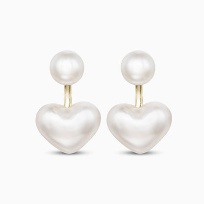 Pearl Heart Drop Earrings – FIORENE