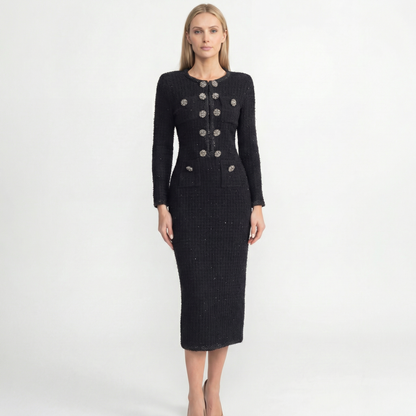 Sparkling Flower Midi Dress – FIORENE