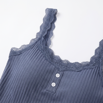 Soft Henley Pajamas Set – FIORENE