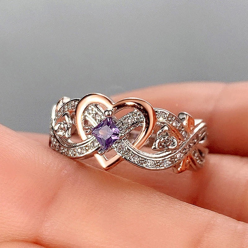 Eternal Heart Rose Ring – FIORENE