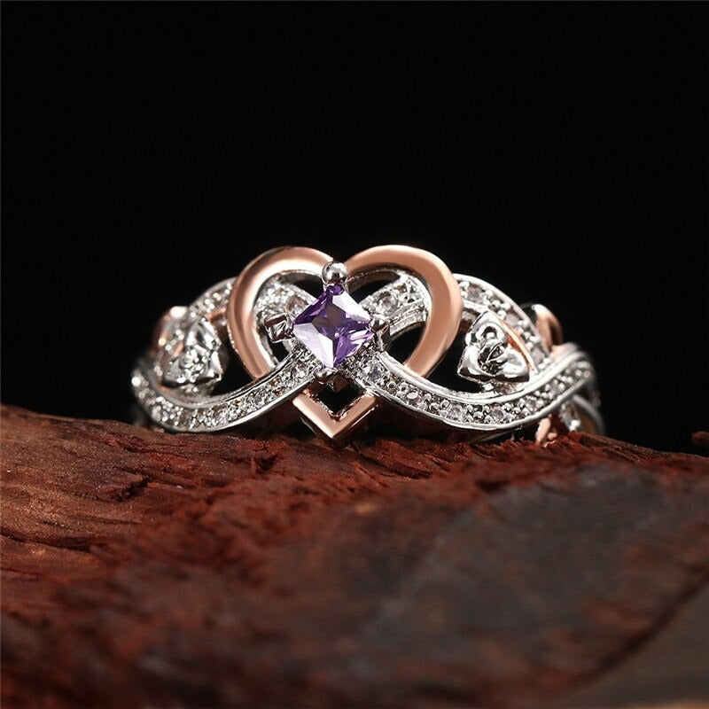 Eternal Heart Rose Ring – FIORENE