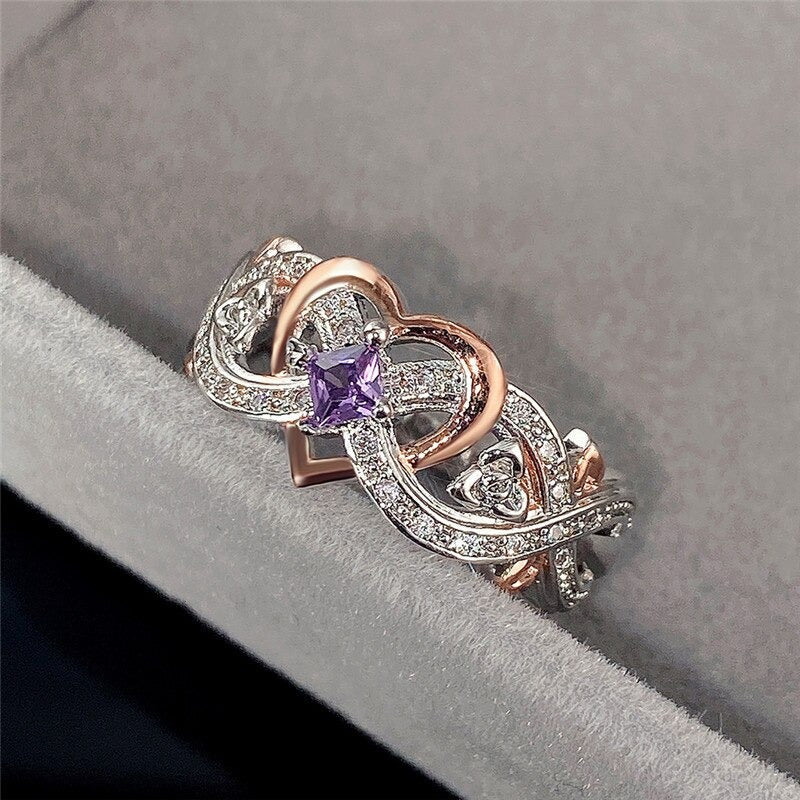 Eternal Heart Rose Ring – FIORENE