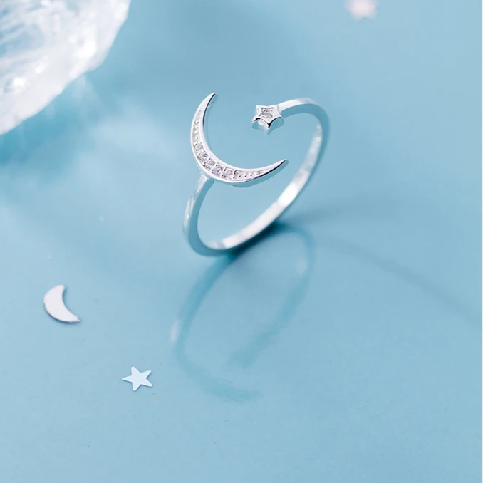 Celestial Moon & Stars Ring - FIORENE