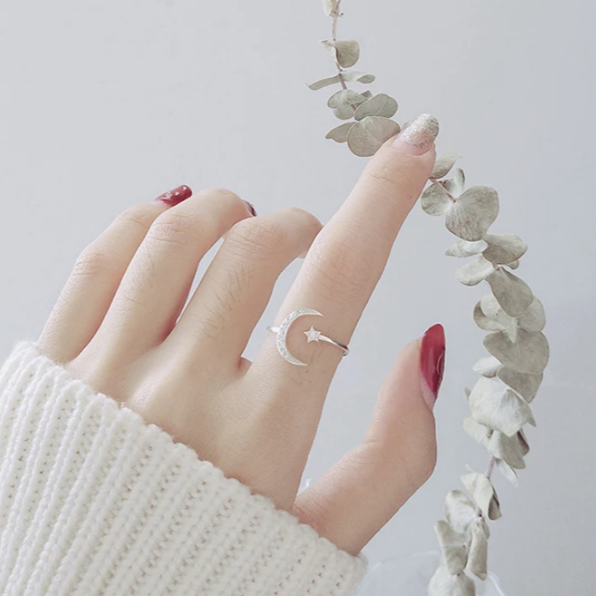 Celestial Moon & Stars Ring - FIORENE