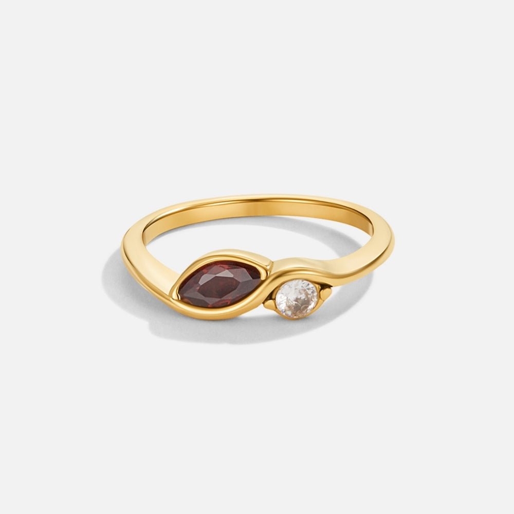 Ruby Marquise Harmony Ring – FIORENE