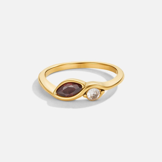 Ruby Marquise Harmony Ring – FIORENE