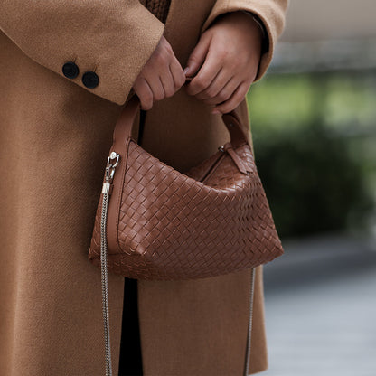 Toffee Woven Handbag – FIORENE