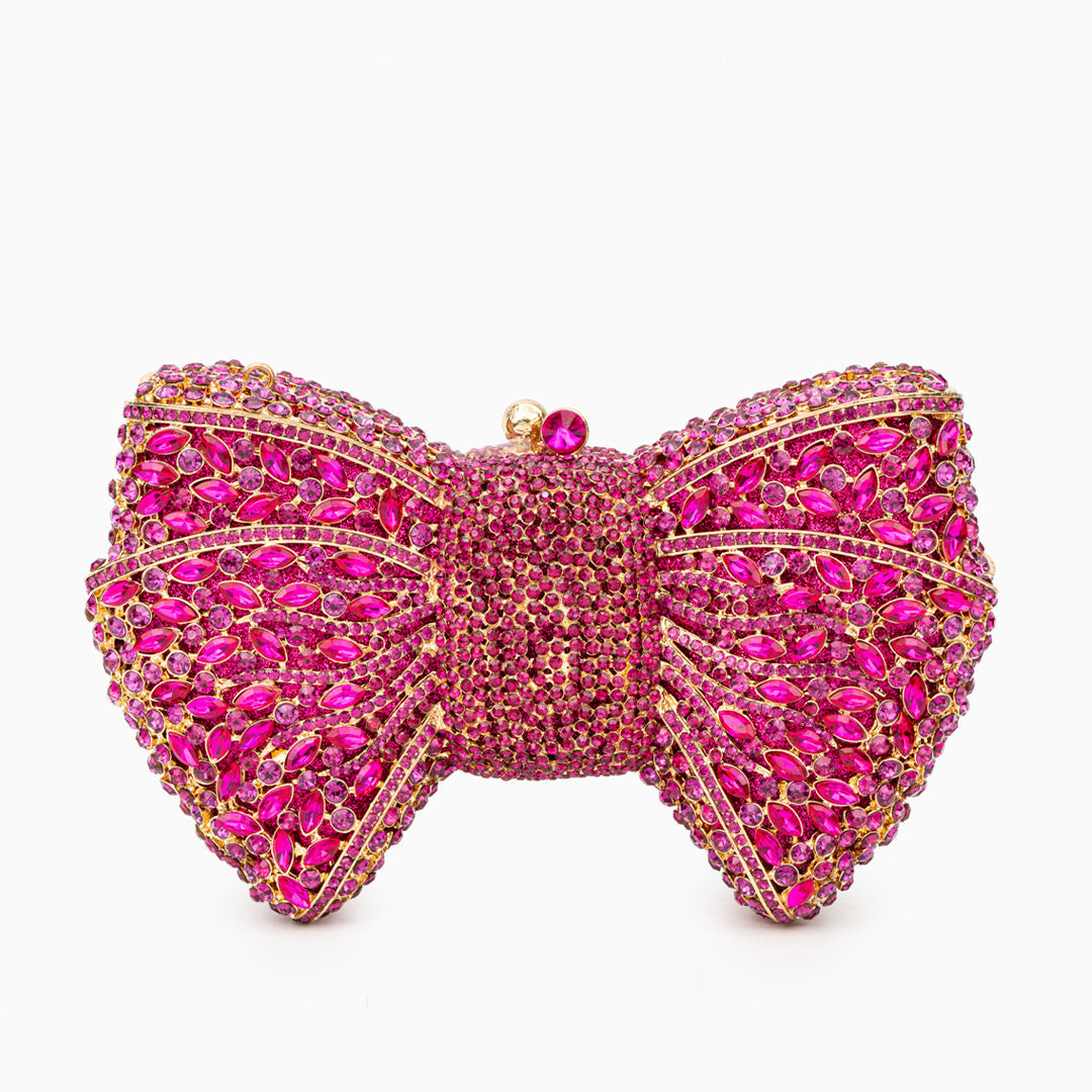 Diamond Bloom Bow Clutch – FIORENE