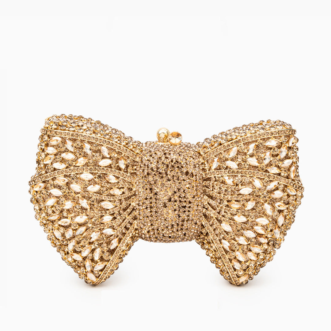 Diamond Bloom Bow Clutch – FIORENE