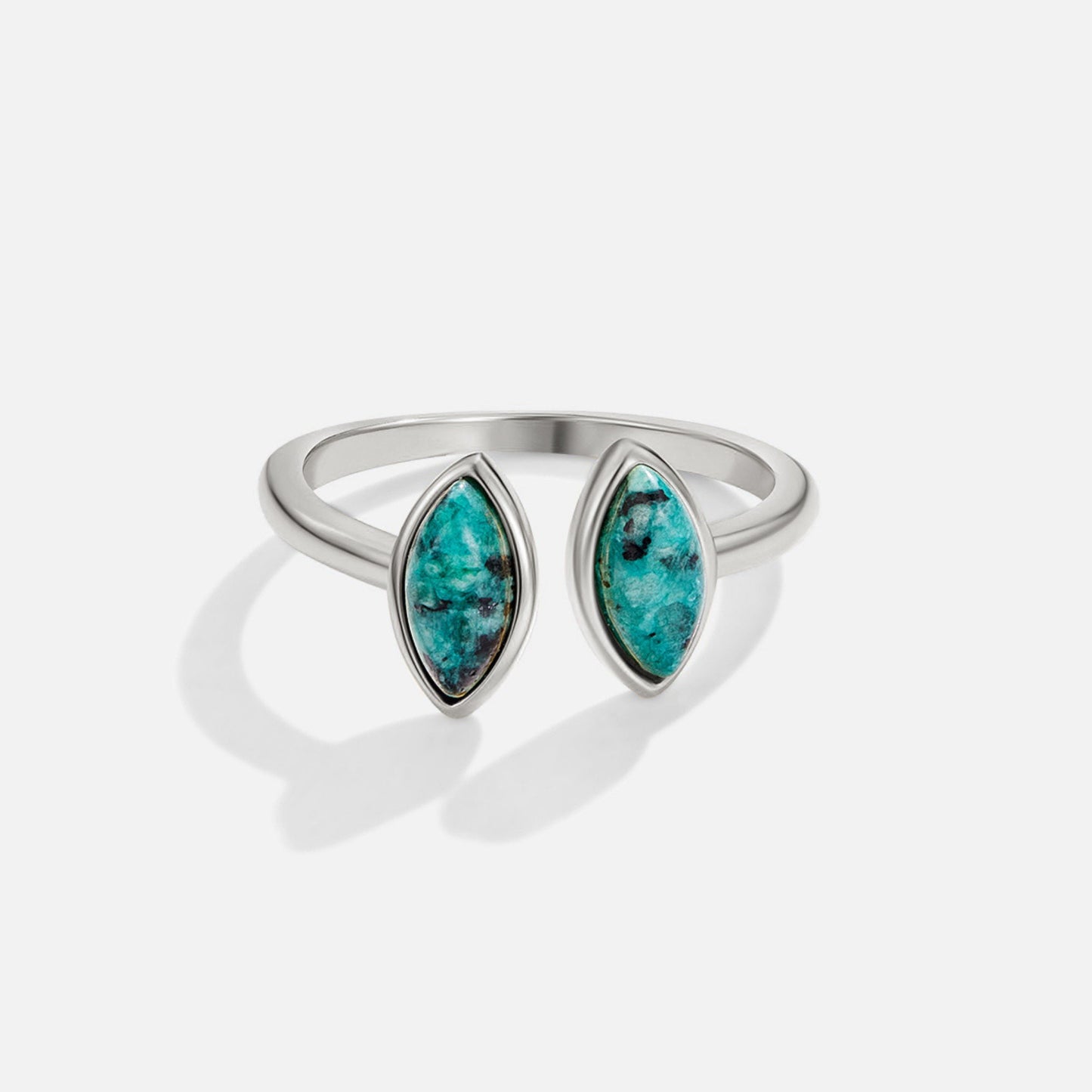 Arctic Turquoise Bypass Ring – FIORENE