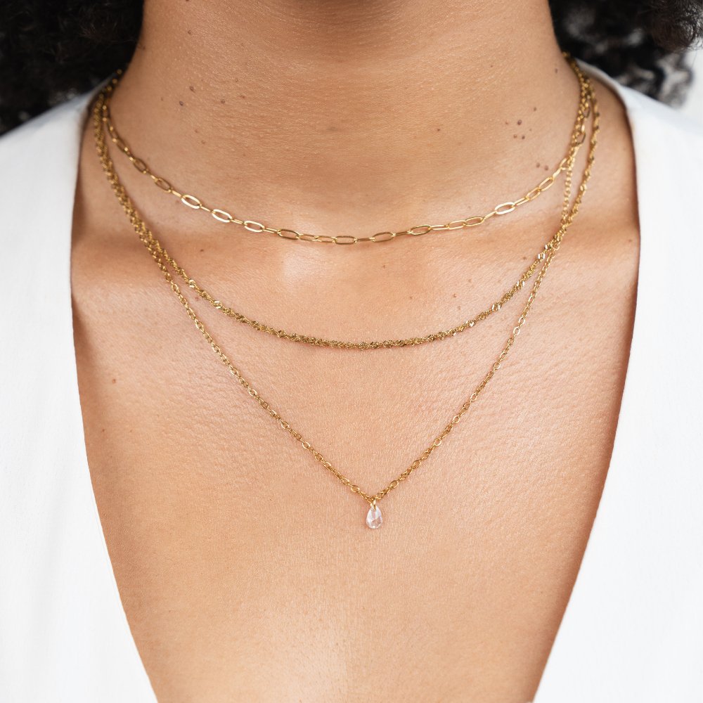 Radiant Multi-Chain Crystal Necklace – FIORENE