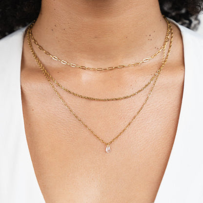 Radiant Multi-Chain Crystal Necklace – FIORENE