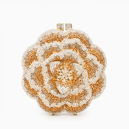 Golden Camélia Bloom Clutch – FIORENE