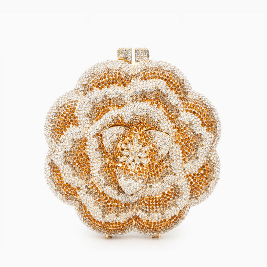 Golden Camélia Bloom Clutch – FIORENE